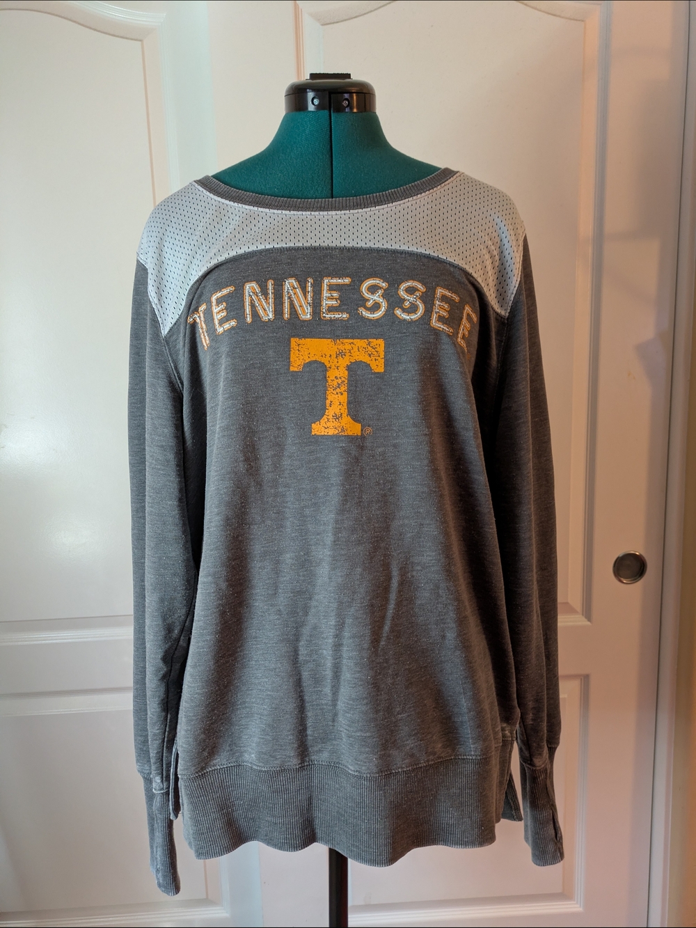 Chicka-d Tennessee Grey Sweatshirt with Cute Open Back Detail